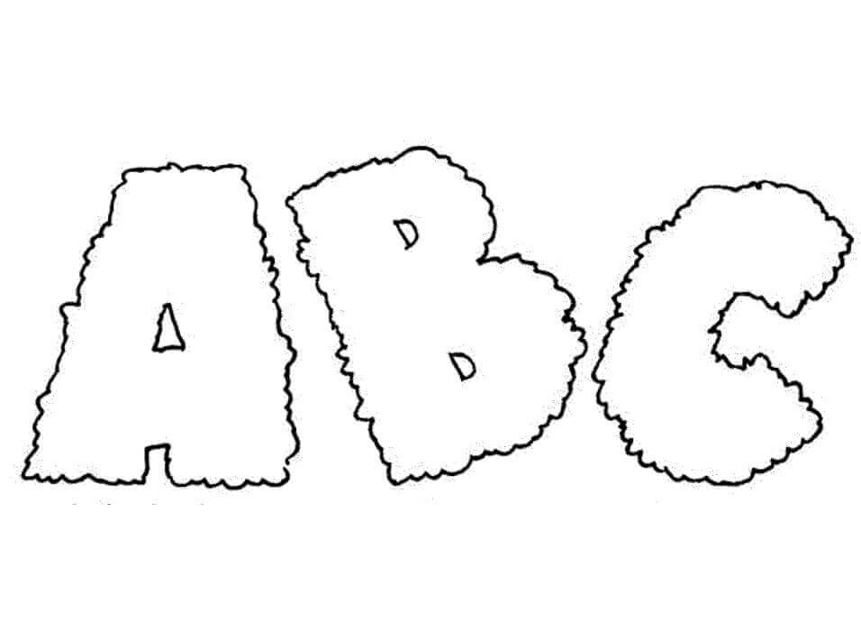 Dibujo de Adorable Abc para Colorear