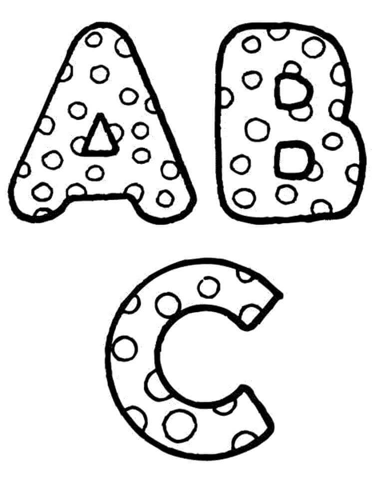 Dibujo de Abc Lindo para Colorear