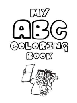 Dibujo de Libro de Colorear Abc para Colorear