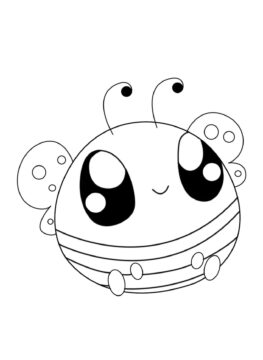 Dibujo de Linda Abeja para Colorear
