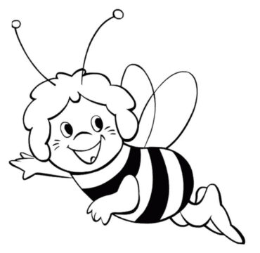 Dibujo de Maja la Abeja para Colorear