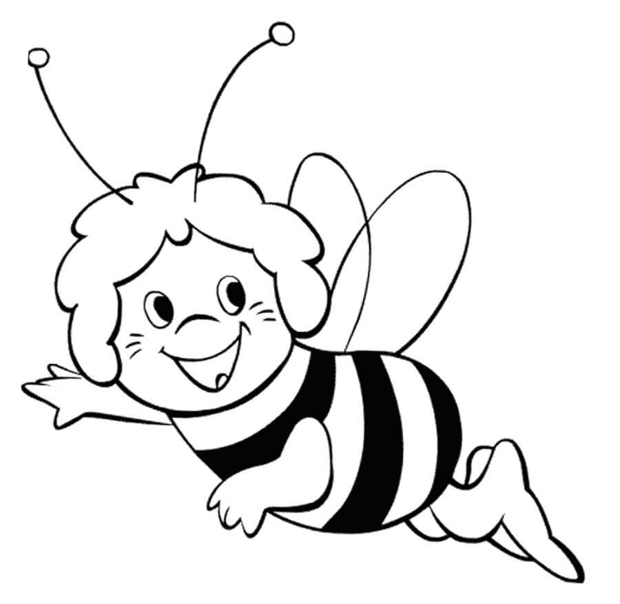 Dibujo de Maja la Abeja para Colorear