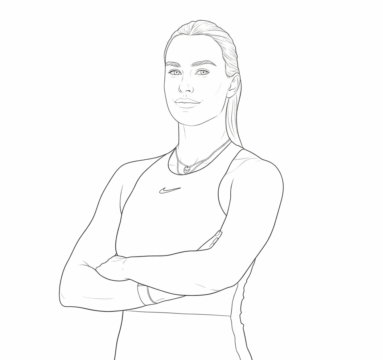 Dibujo de Imgi 10 Aryna Sabalenka Coloring Page para Colorear