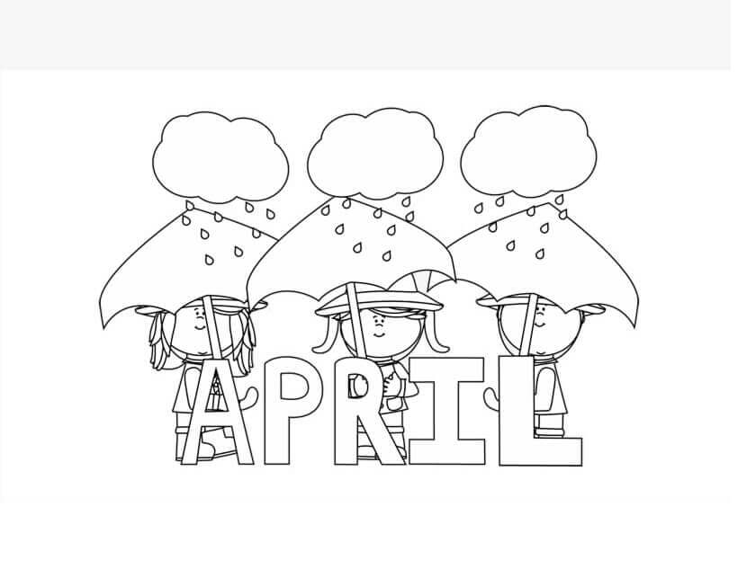 Dibujo de 1 de Abril para Colorear