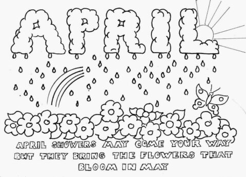 Dibujo de 6 de Abril para Colorear