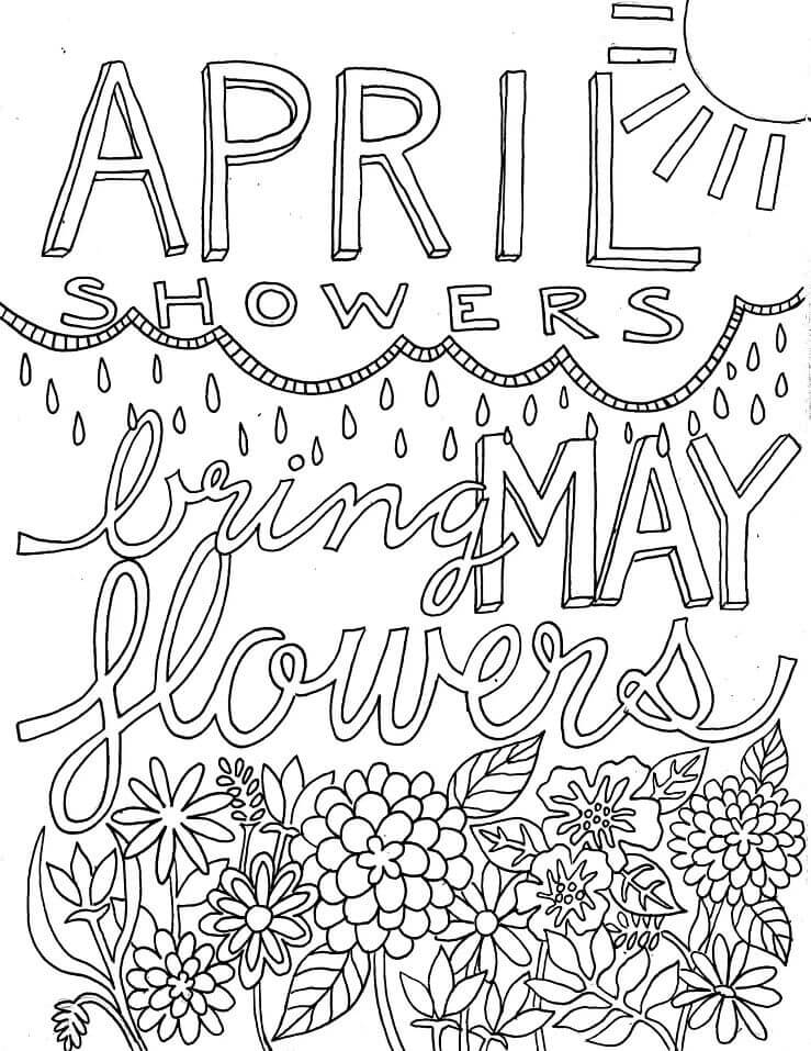 Dibujo de Abril 8 para Colorear