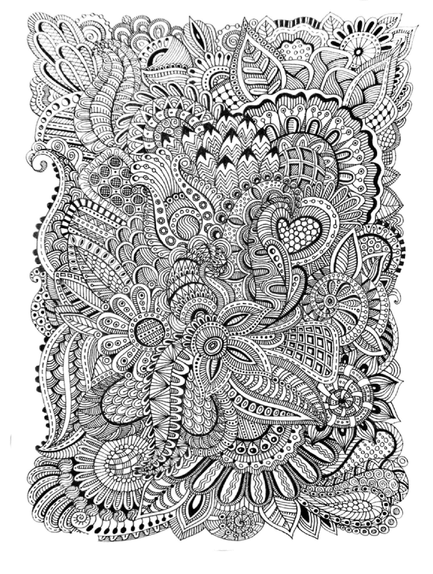 Dibujo de Abstracto Adulto para Colorear
