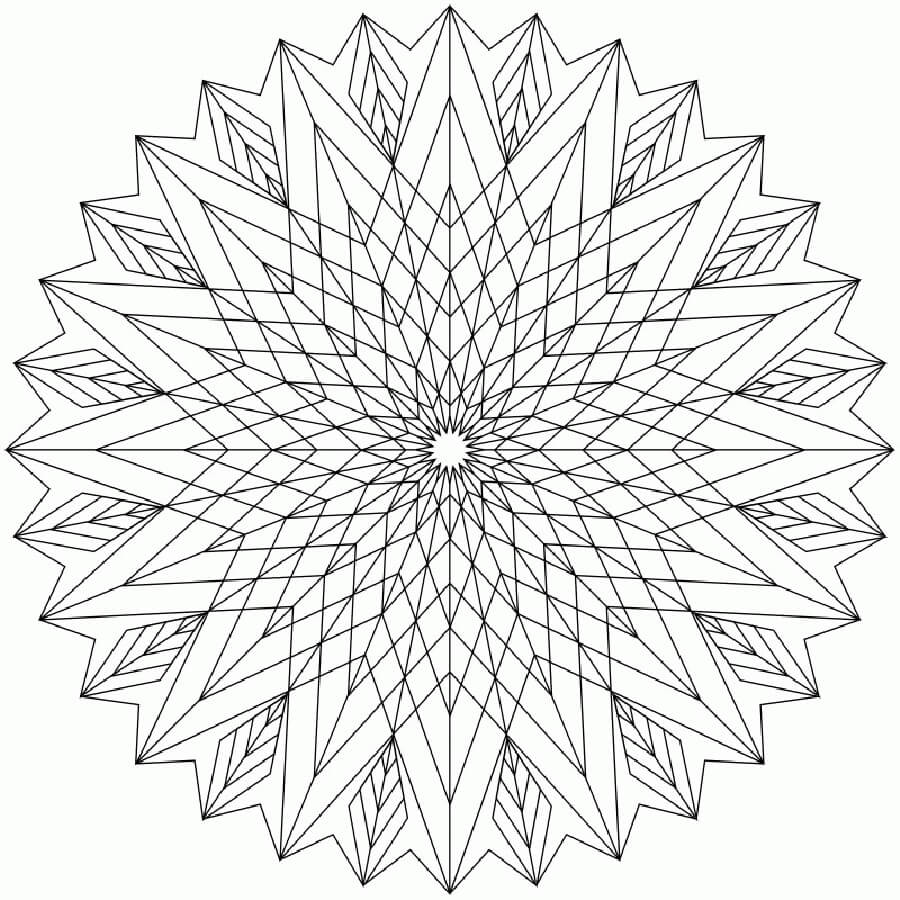 Dibujo de Abstracto Geomtrico para Colorear