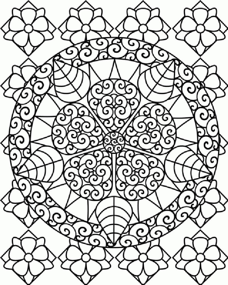 Dibujo de Imagen Abstracta de Hq para Colorear