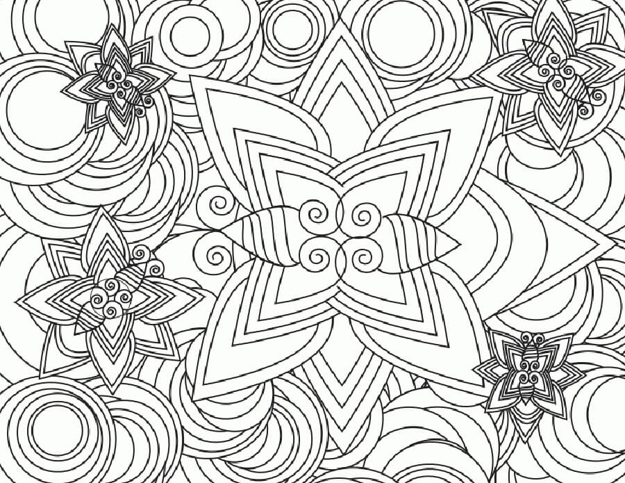 Dibujo de Resumen 3 para Colorear