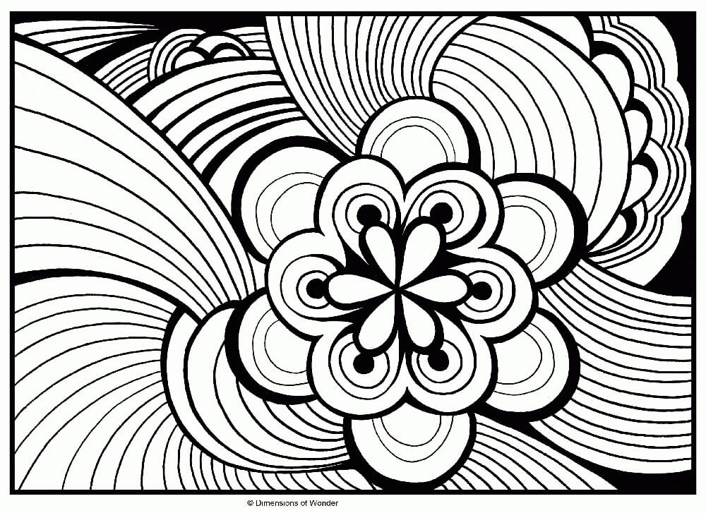 Dibujo de Resumen 8 para Colorear