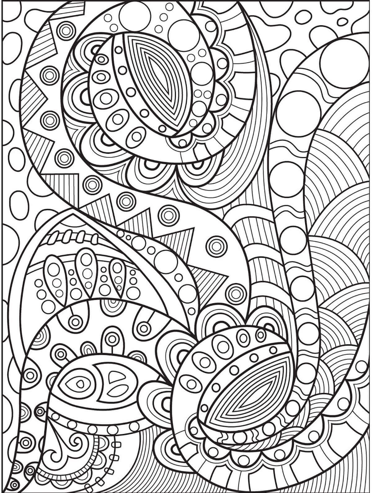 Dibujo de Resumen Bsico para Colorear