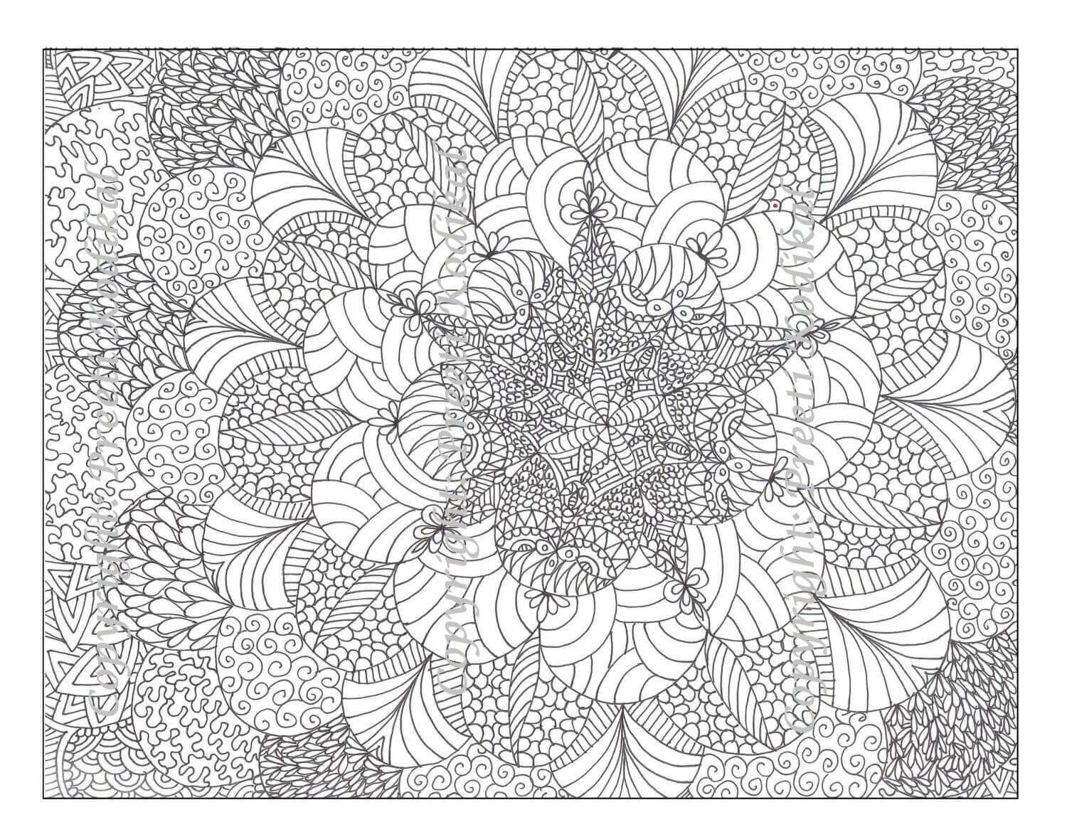 Dibujo de Resumen Difcil para Colorear