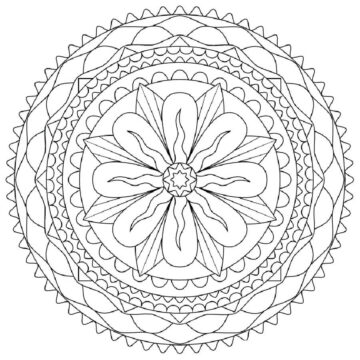 Dibujo de Resumen Imprimible para Colorear