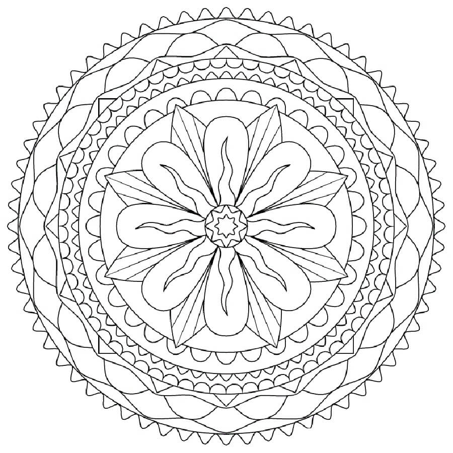 Dibujo de Resumen Imprimible para Colorear