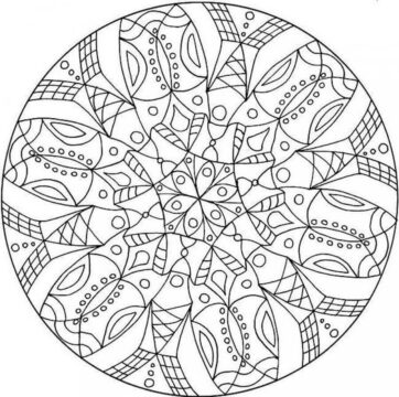 Dibujo de Resumen Intrincado para Colorear