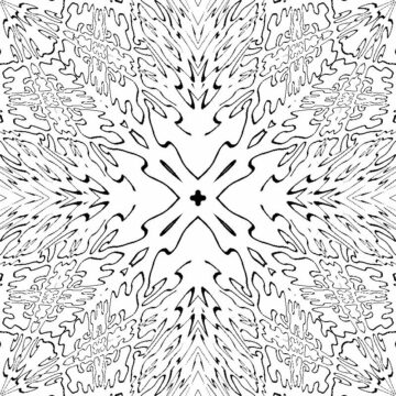 Dibujo de Rompecabezas Abstracto para Colorear