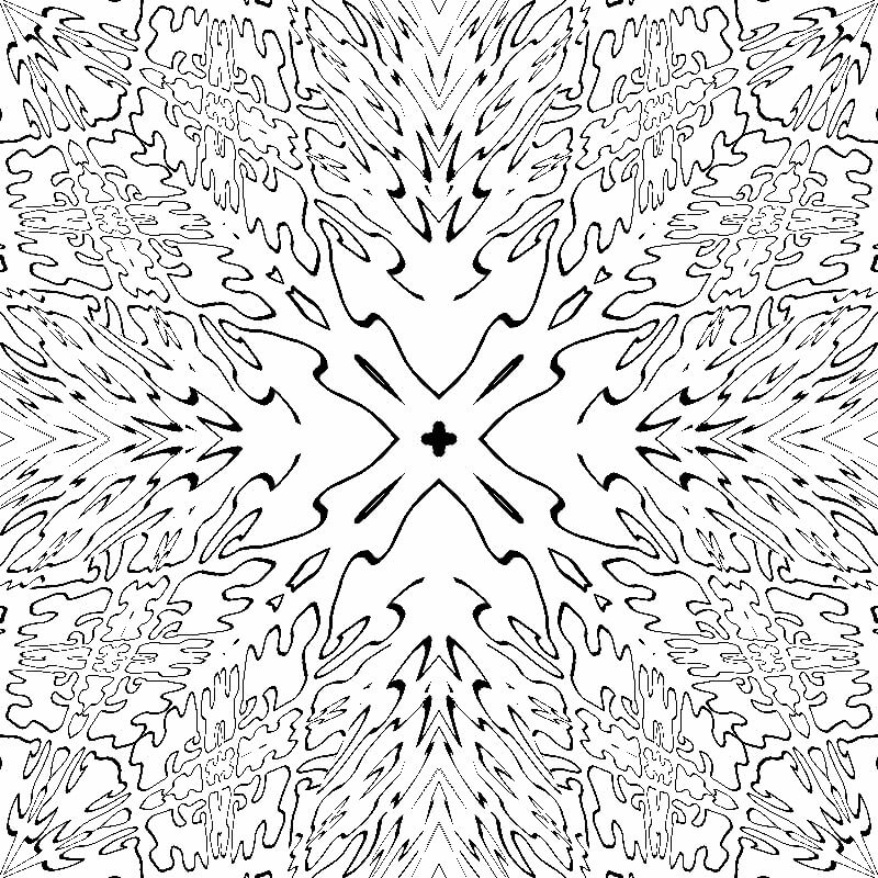 Dibujo de Rompecabezas Abstracto para Colorear
