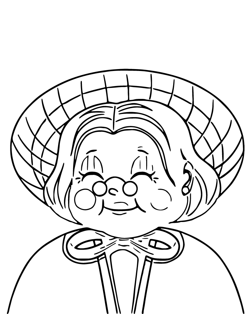 Dibujo de Best Grandma Eve Coloring Page para Colorear