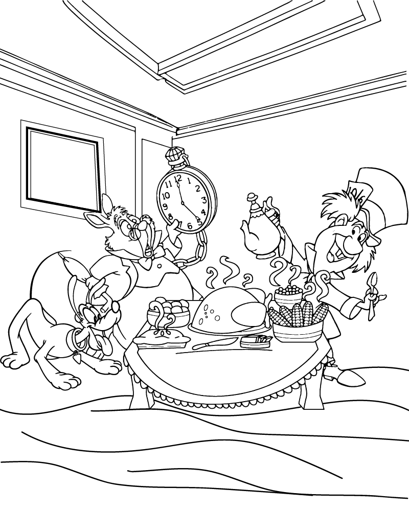 Dibujo de Disney Fall Coloring Sheet para Colorear