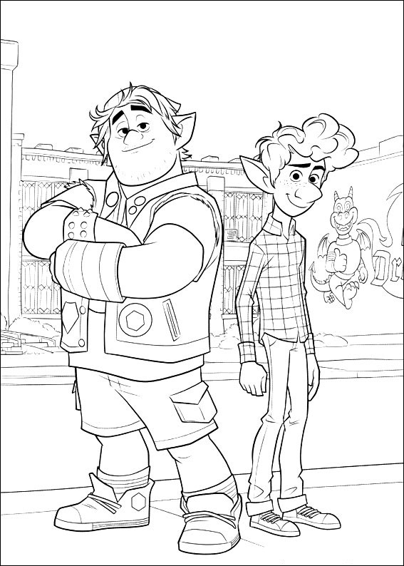 Dibujo de Cebada e Lan para Colorear