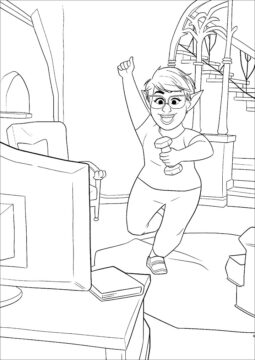 Dibujo de Laurel Lightfoot Ejercicio para Colorear