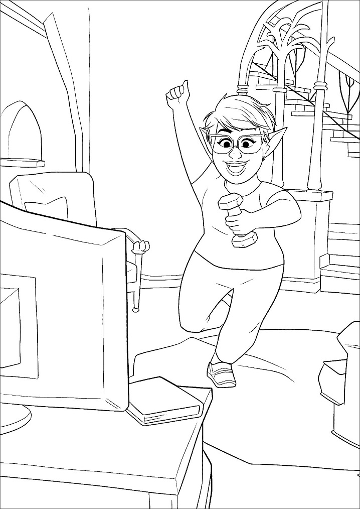 Dibujo de Laurel Lightfoot Ejercicio para Colorear