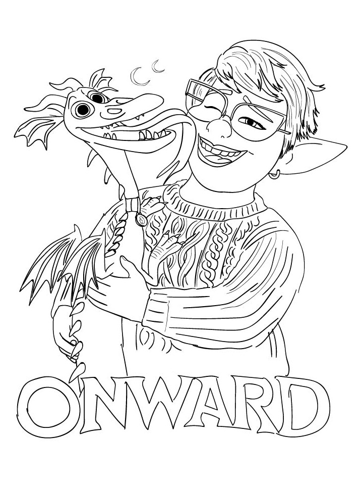 Dibujo de Laurel y Blazey para Colorear