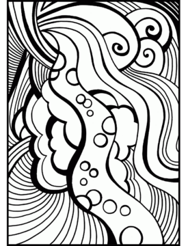 Dibujo de Resumen para Adolescentes para Colorear