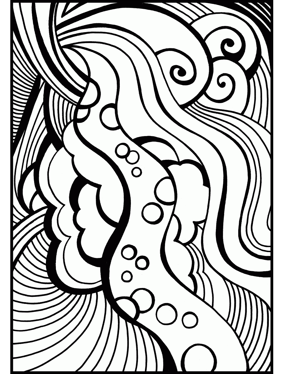 Dibujo de Resumen para Adolescentes para Colorear