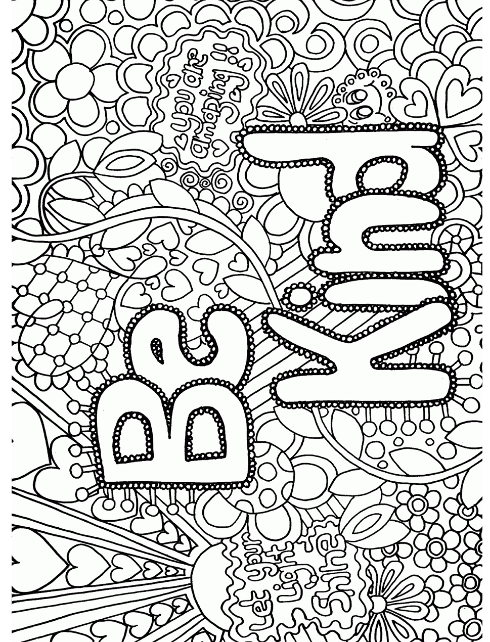 Dibujo de Se Amable para Colorear