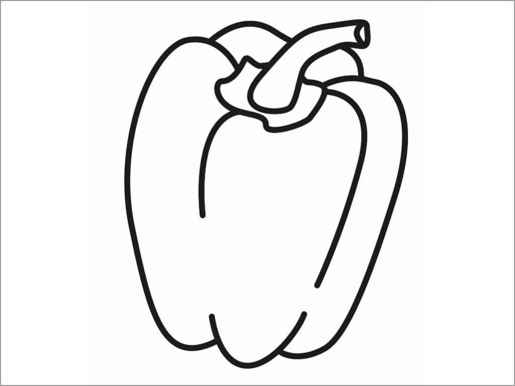 Dibujo de Bonito Chiles para Colorear