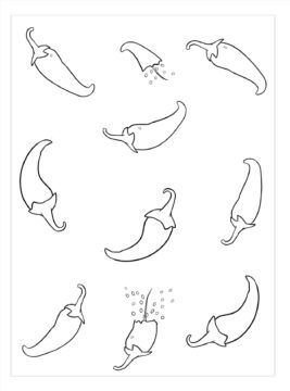 Dibujo de Los Chiles para Colorear