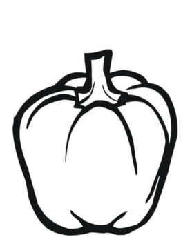 Dibujo de Pimientos Rojos para Colorear