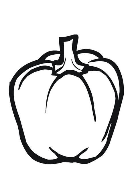 Dibujo de Pimientos Rojos para Colorear