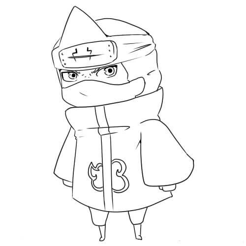 Dibujo de Chibi Kakuzu para Colorear
