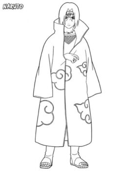 Dibujo de Uchiha Itachi 1 para Colorear