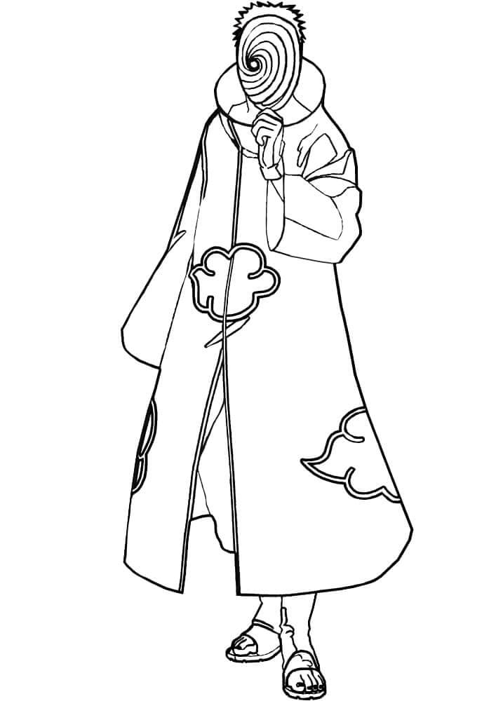 Dibujo de Uchiha Obito para Colorear