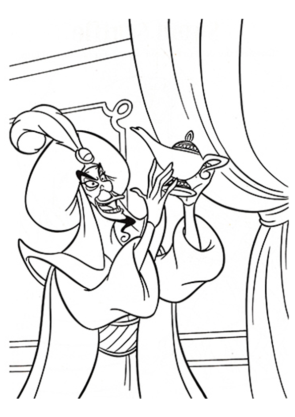 Dibujo de El Jafar para Colorear
