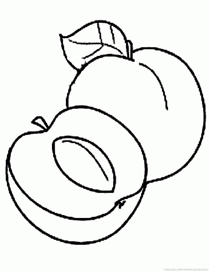 Dibujo de Albaricoque Impresionante para Colorear