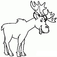 Dibujo de Alce para Colorear