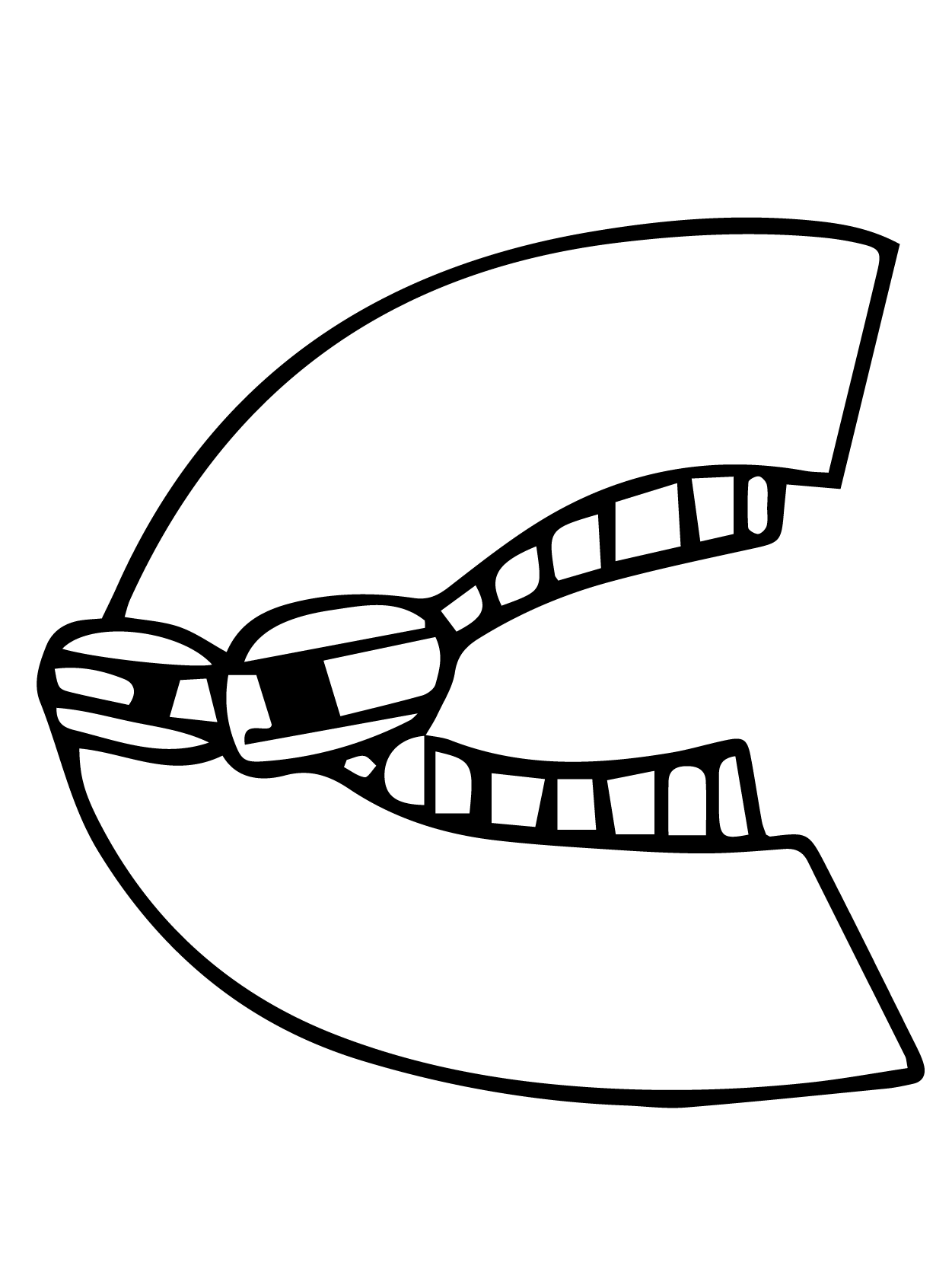 Dibujo de Alphabet Lore 03 para Colorear