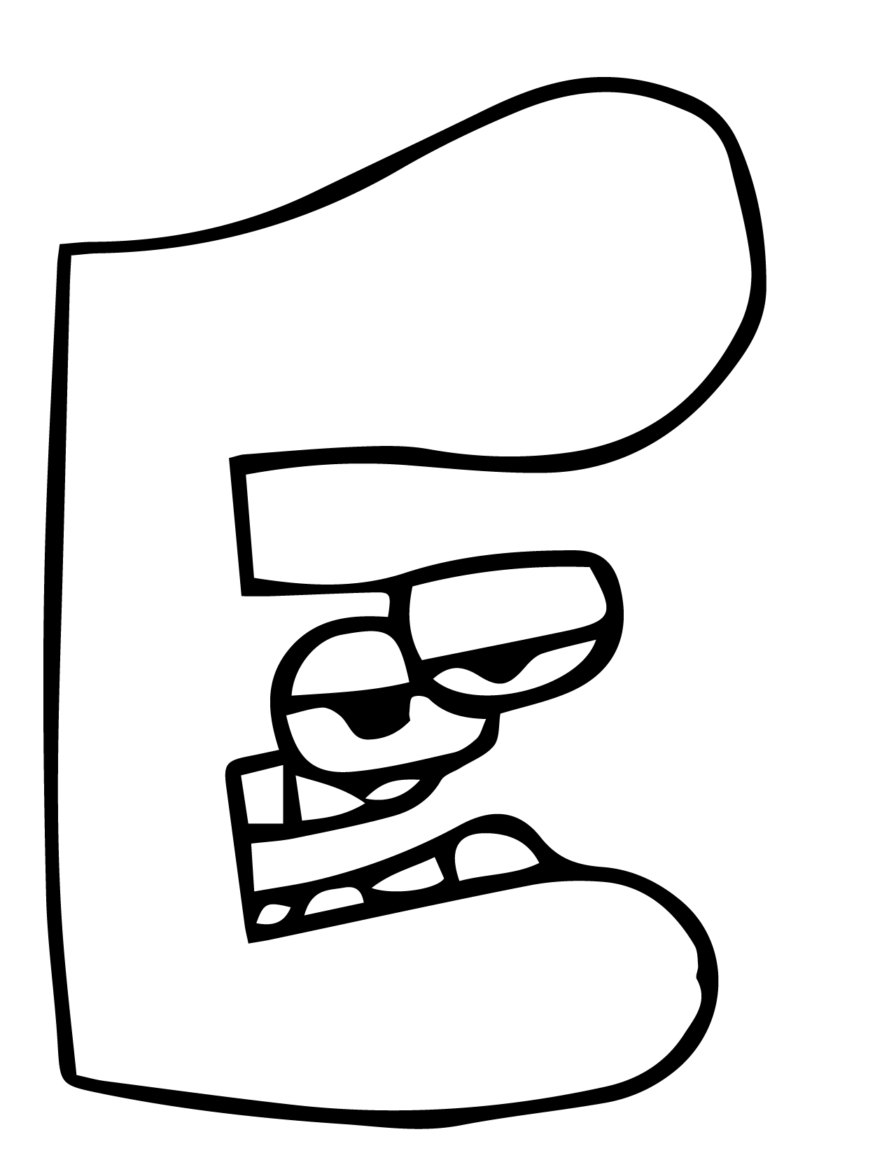 Dibujo de Alphabet Lore 05 para Colorear