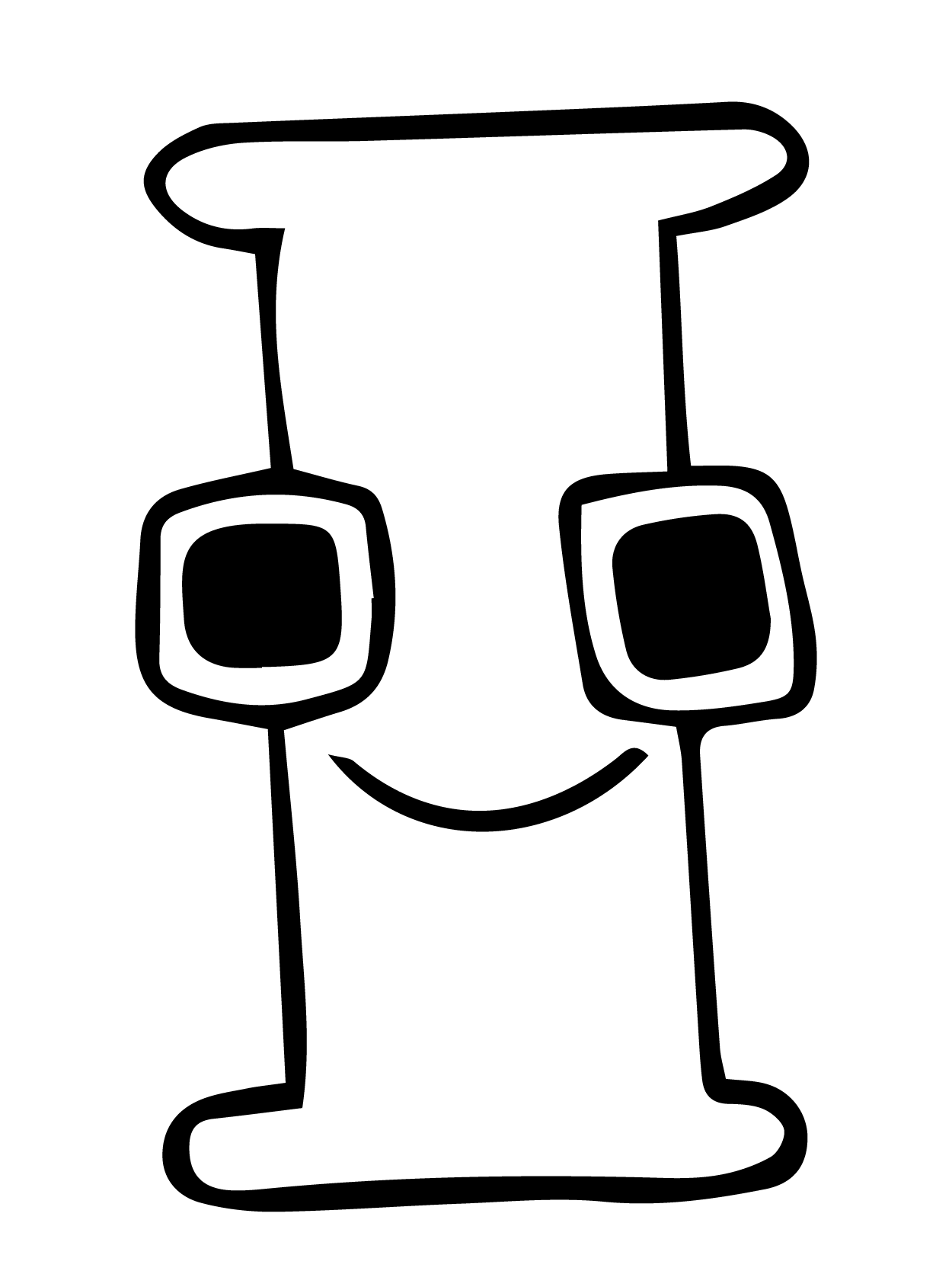 Dibujo de Alphabet Lore 09 para Colorear