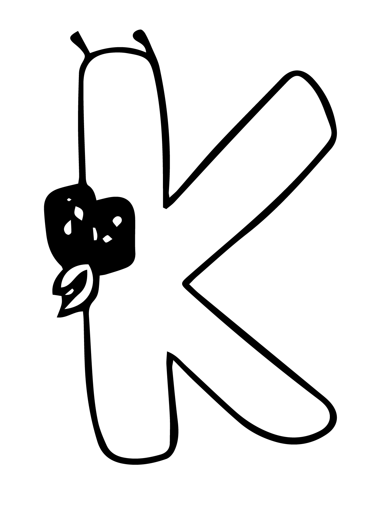 Dibujo de Alphabet Lore 11 para Colorear