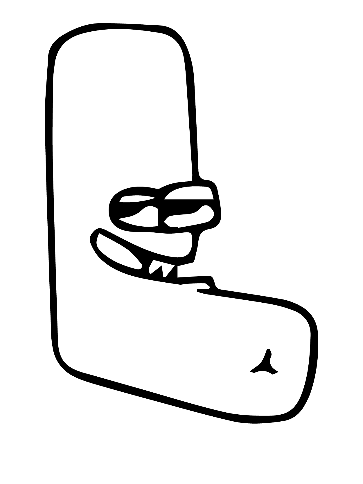 Dibujo de Alphabet Lore 12 para Colorear