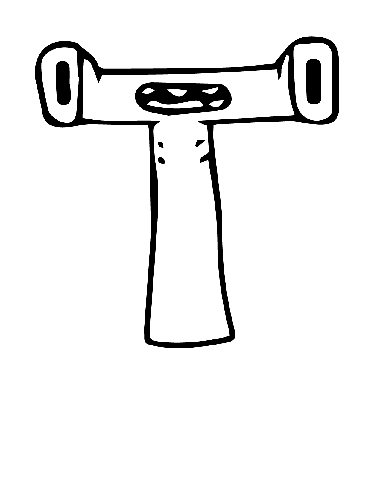Dibujo de Alphabet Lore 20 para Colorear