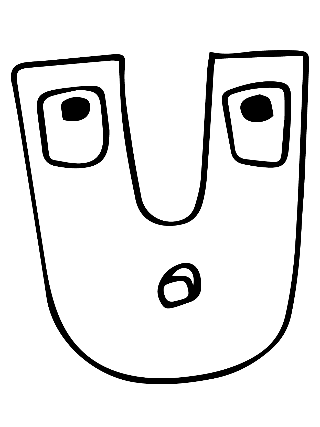 Dibujo de Alphabet Lore 21 para Colorear