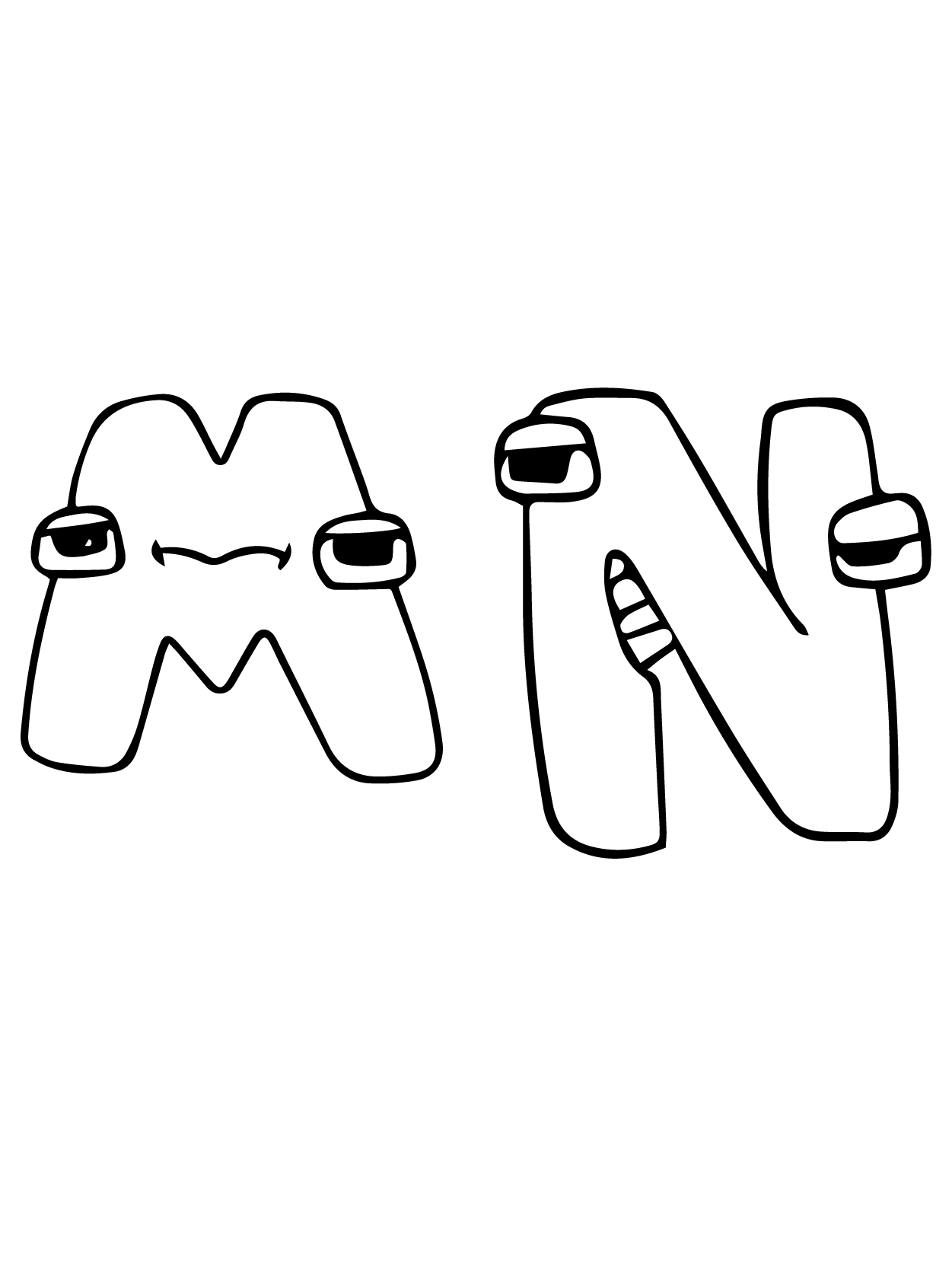 Dibujo de Alphabet Lore 27 para Colorear