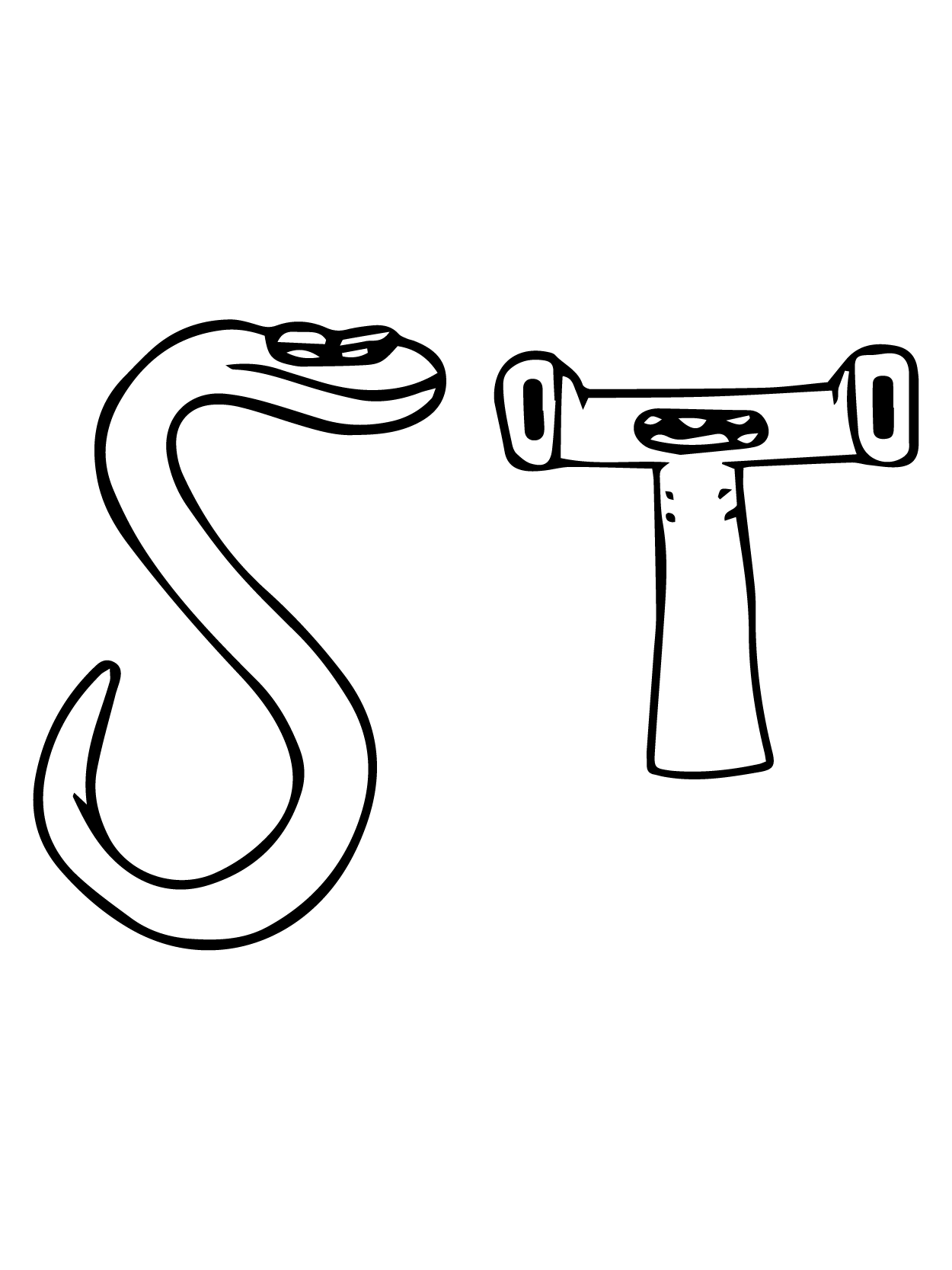 Dibujo de Alphabet Lore 28 para Colorear